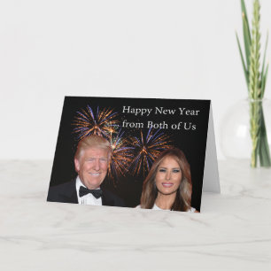 Nytt årskort från Donald och Melania Trump Kort