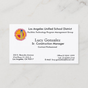 Nytt avbilda, Lucy Gonzalez, Los Angeles, CA Visitkort