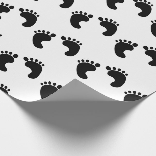 NYTT BABYFOTAVTRYCK INPACKNINGSPAPPER PRESENTPAPPER (Hörn)