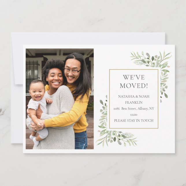 Nytt byte av foto för Adress Vi har flyttat Meddelande (Framsida)