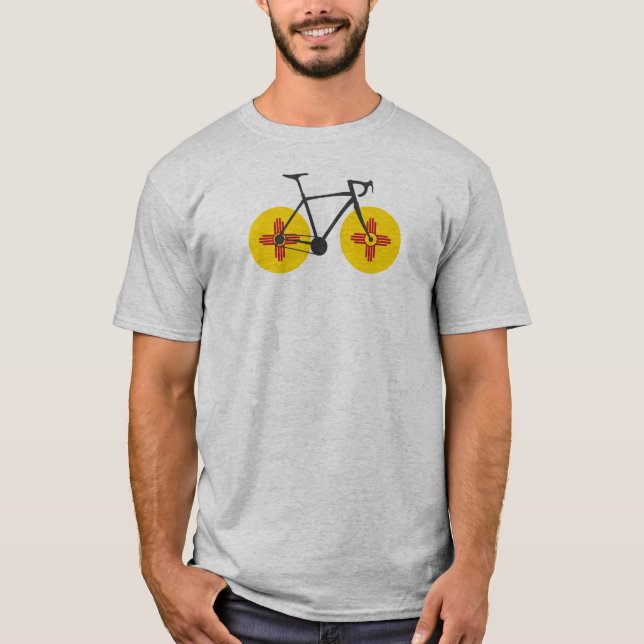 Nytt - cykla för mexico flagga t shirt (Framsida)