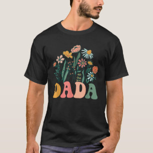 Nytt DADA Wildblomma Första födelsedag Baby Shower T Shirt