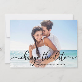 Nytt datum för legant kalligrafi Ändra datumkortet Spara Datumet