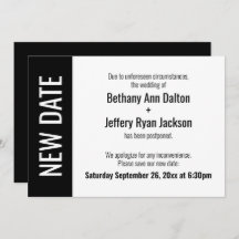 Nytt datum i fetstil, uppskjutet tillkännagivande