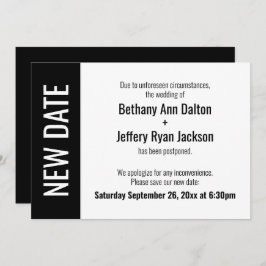 Nytt datum i fetstil, uppskjutet tillkännagivande 