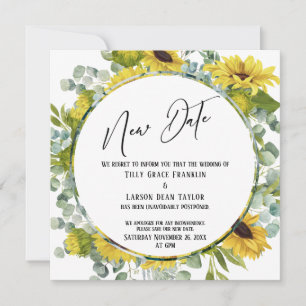 Nytt datum - vattenfärgens Blommigt - Uppskjutet B Inbjudningar