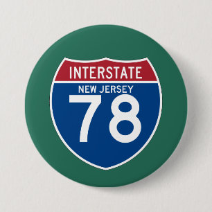 Nytt - den Interstate huvudvägen för jerseyen NJ Knapp