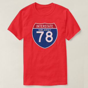 Nytt - den Interstate huvudvägen för jerseyen NJ Tröja