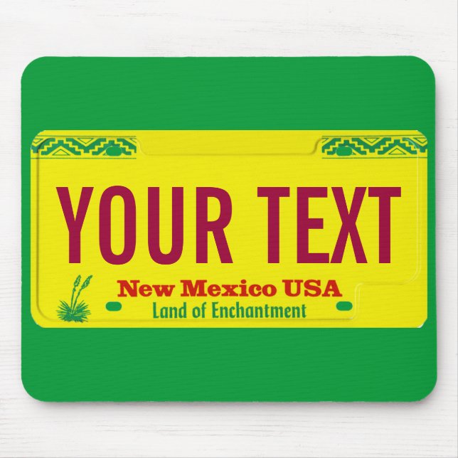 Nytt - den mexico zia registreringsskyltmusen musmatta (Framsidan)
