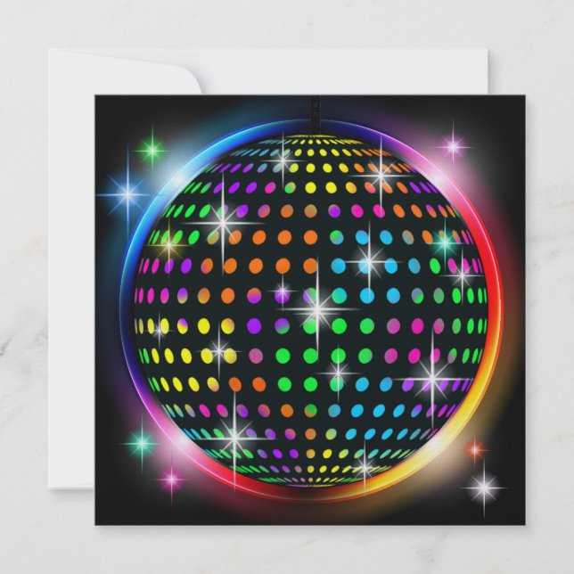 Nytt DISCO Party - SRF Inbjudningar (Framsida)