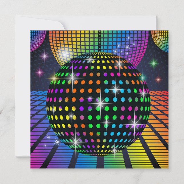 Nytt DISCO Party - SRF Inbjudningar (Framsida)