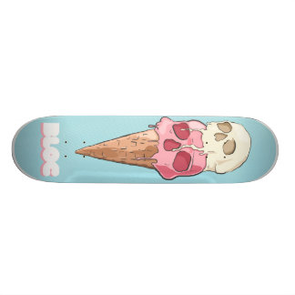 NYTT - död kräm vid BLOCKskateboards Skateboard Bräda 21,5 Cm