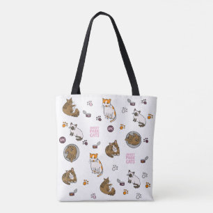 Nytt Doodles Tote Sunset Park Cats Räddning Tygkasse