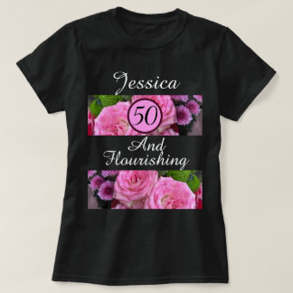 Nytt eget namn för Rosa 50 och blomstrande T Shirt