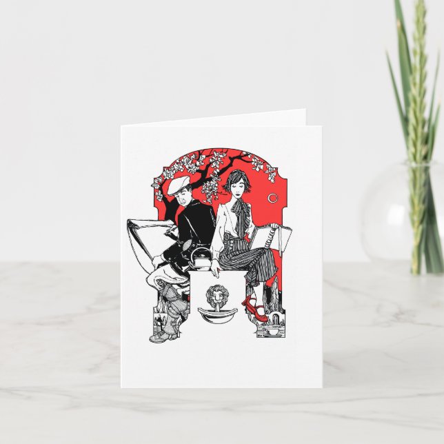 Nytt!  En bok på skymningen Notecard Kort (Framsida)