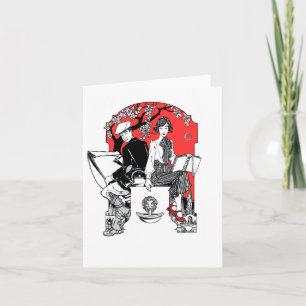 Nytt!  En bok på skymningen Notecard Kort