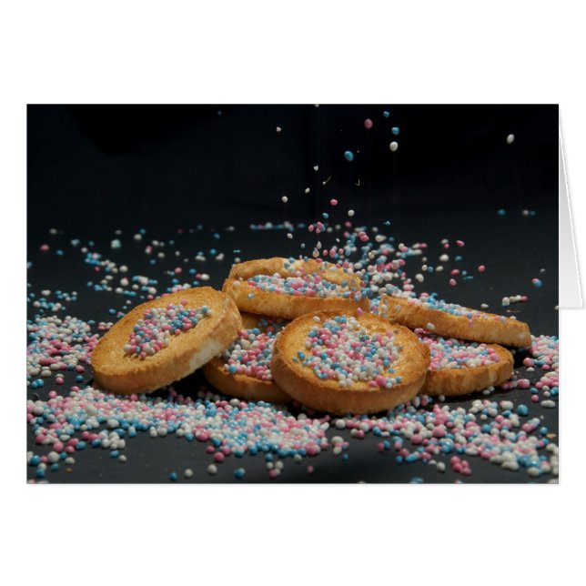 Nytt född hälsningskort (Framsidan Horizontal)