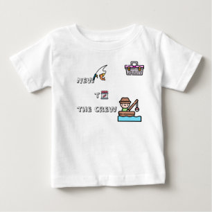 "Nytt för besättningen" ROSA Anpassningsbar Fishin T Shirt