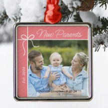 Nytt föräldrafamiljens första julfoto