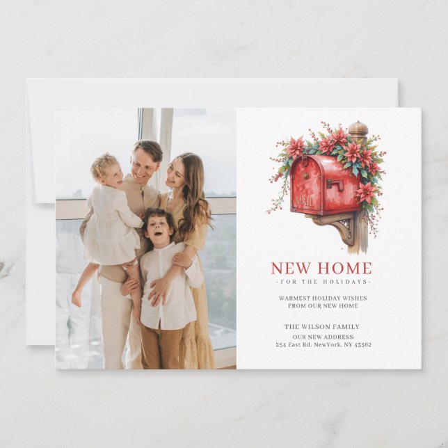 Nytt foto för Flytta av postlåda i hemmet Julkort (Framsida)