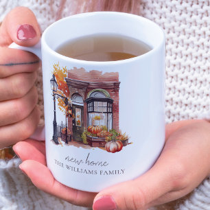 Nytt foto för framsidan av höjdhöjdpunkten på hems kaffemugg