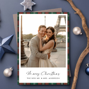 Nytt foto-Helgdag för belagd God jul Julkort