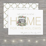 Nytt foto-julandebyte i hemmet Adress Julkort<br><div class="desc">de glatta nyheterna om ditt nya hem med ett elegant-anpassningsbar-kort för helgdag av fotoannonsering. Bild och text är enkla att anpassa. Om du vill kan en enda person byta "Vi har ett nytt hem för Helgdagarna" till "Jag har.." (IMAGE PLACEMENT TIP: Ett enkelt sätt att centrera ett foto exakt som...</div>
