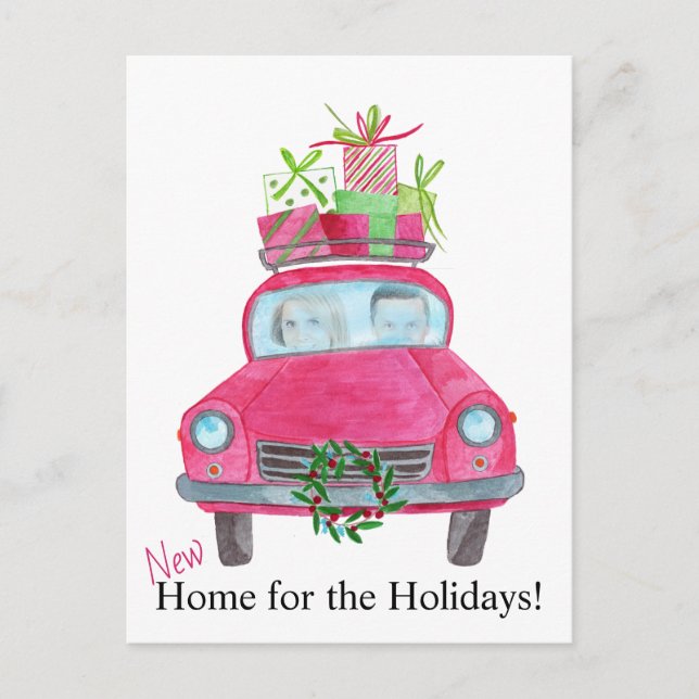 Nytt foto-kort för hemmet anpassade vykort (Framsida)