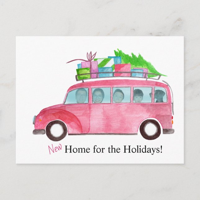 Nytt foto-kort för hemmet anpassade vykort (Framsida)