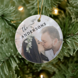Nytt foto med minimal Elegant Julgransprydnad Keramik