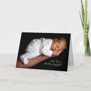 Nytt från Guds hand (Nyfödd bebis) Kort