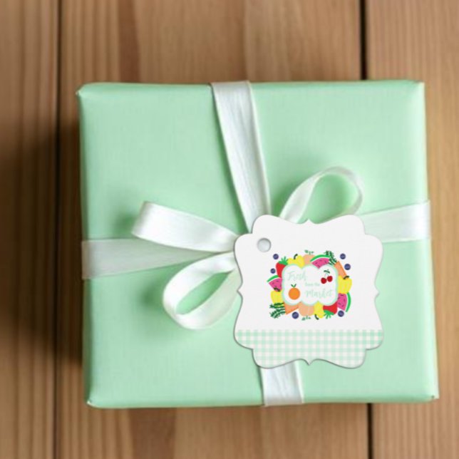 Nytt Från Marknaden Bröllopsdusch Gåvor Etiketter (Skapare uppladdad)