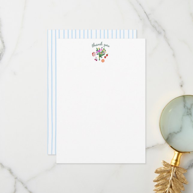 NYTT FRÅN MARKNADEN Söt Anpassad Bröllopsdusch Tack Kort (Fram/Back In Situ)