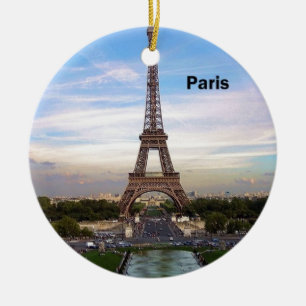 (Nytt) frankrikeParis Eiffel torn (St.K) Julgransprydnad Keramik
