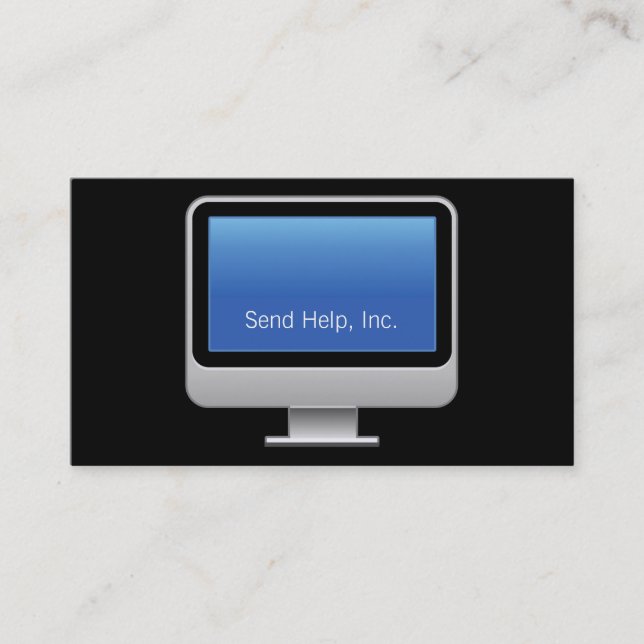 Nytt gotiskt bildskärmskort visitkort (Framsida)