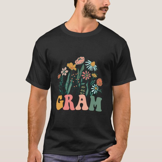 Nytt Gram Wildblomma Första födelsedag Babykläder T Shirt (Framsida)