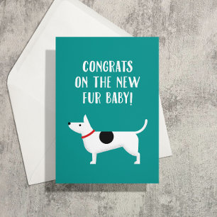 Nytt Gratulerart hälsningskort för Furbaby Hund Kort
