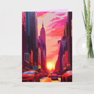 NYTT GREETKORT FÖR GREETING CITY ART BIRTHDAY TACK KORT