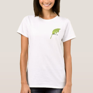 Nytt grönt tropiskt löv t shirt