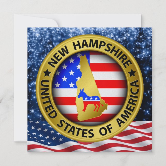 Nytt Hampshire Democrat - Inbjudan till patriotisk (Framsida)