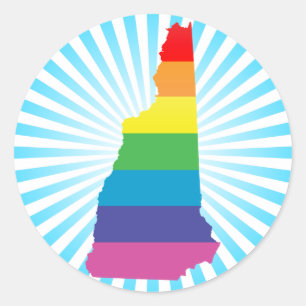 Nytt Hampshire-pride. Runt Klistermärke