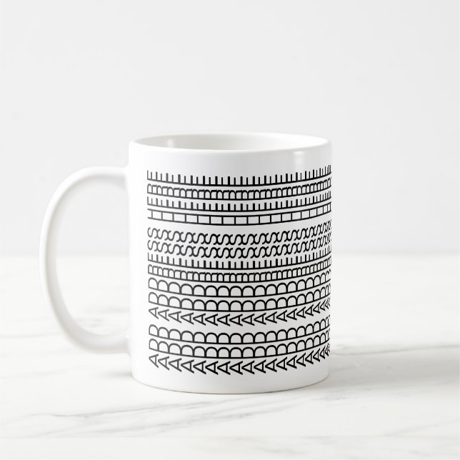 Nytt hem Anpassad Ovanlig Dold Meddelande Modern Kaffemugg (Vänster)