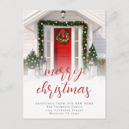 Nytt hem för fotoöverlägg av God jul Helg Vykort