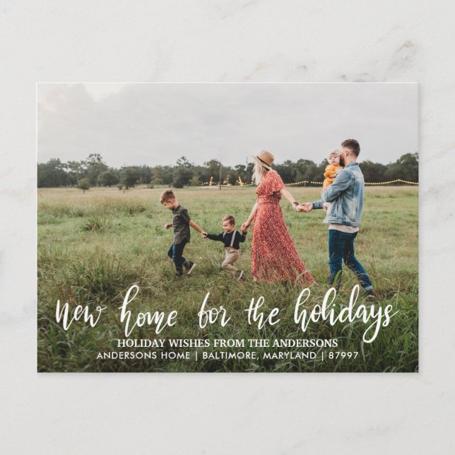 Nytt hem för Helgdagar, typfotografi Vykort (Framsida)