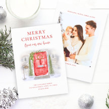 Nytt hem för Helgdagarna Röd vattenfärgsdörr