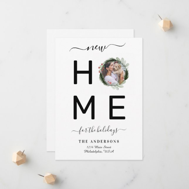 Nytt HEM för Helgdagarnas Flytta av julandebeslag Meddelande (Fram/Back In Situ)