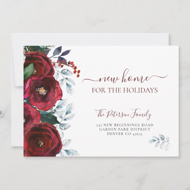 Nytt hem för helgdagarnas flytta jul meddelande (Framsida)