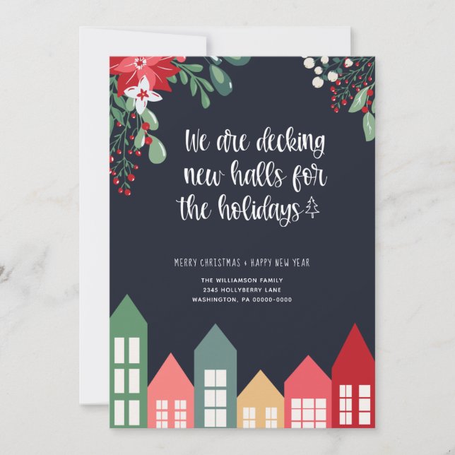 Nytt hem för Helgdagarnas Flytta-meddelande Inbjudningar (Framsida)