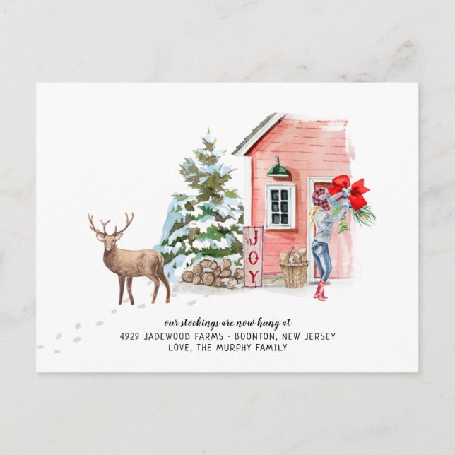 Nytt hem för Helgdagarnas Flytta-meddelande Vykort (Framsida)