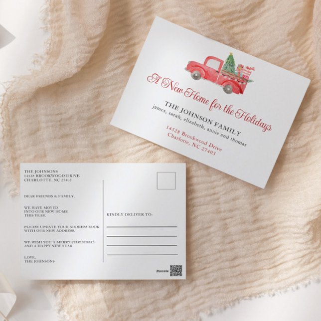 Nytt hem för Helgdagarnas Flytta-meddelande Vykort (Skapare uppladdad)